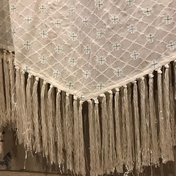 NWT Sheer fringe Anthropologie Top - Picture 3 of 4